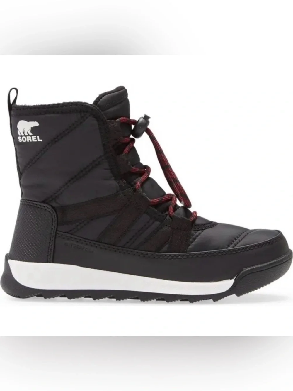 Sorel Whitney II Waterproof Insulated Kids Snow Boots Black Winter Little Kid 10